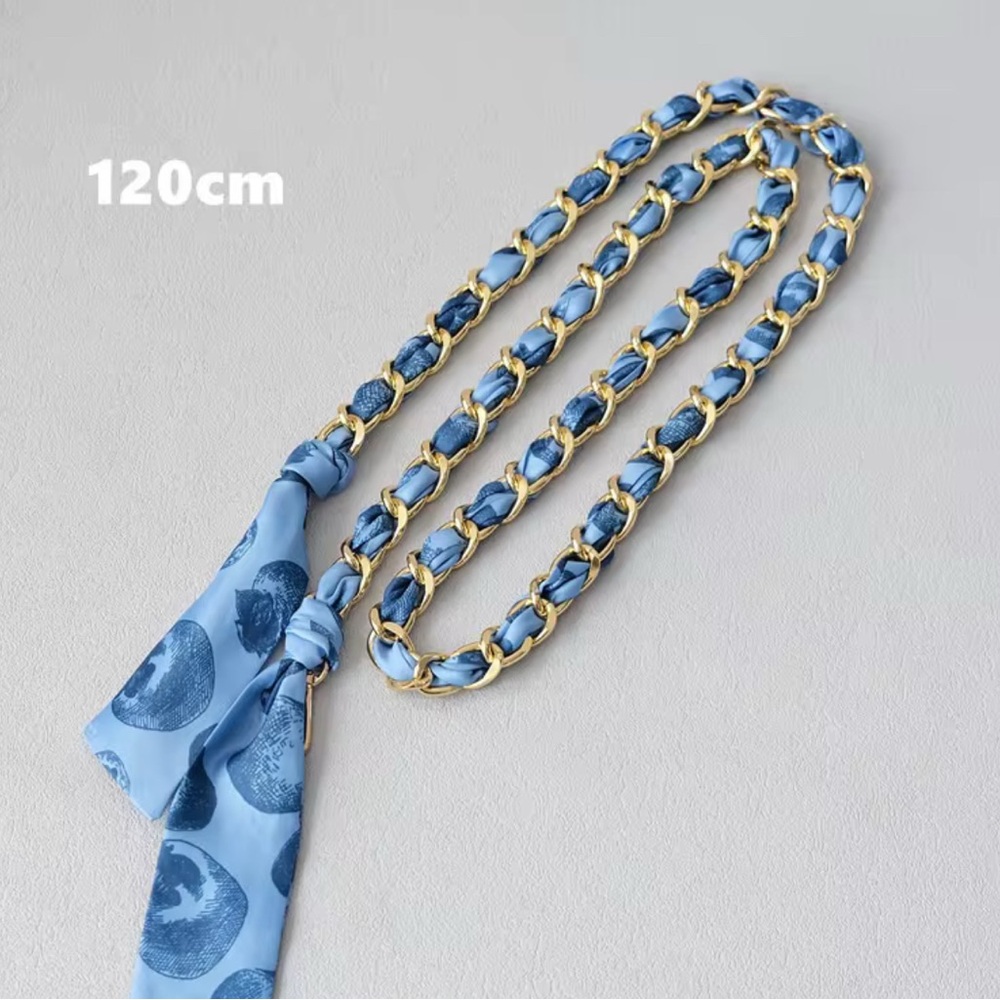 Chain scarf strap bag accessories